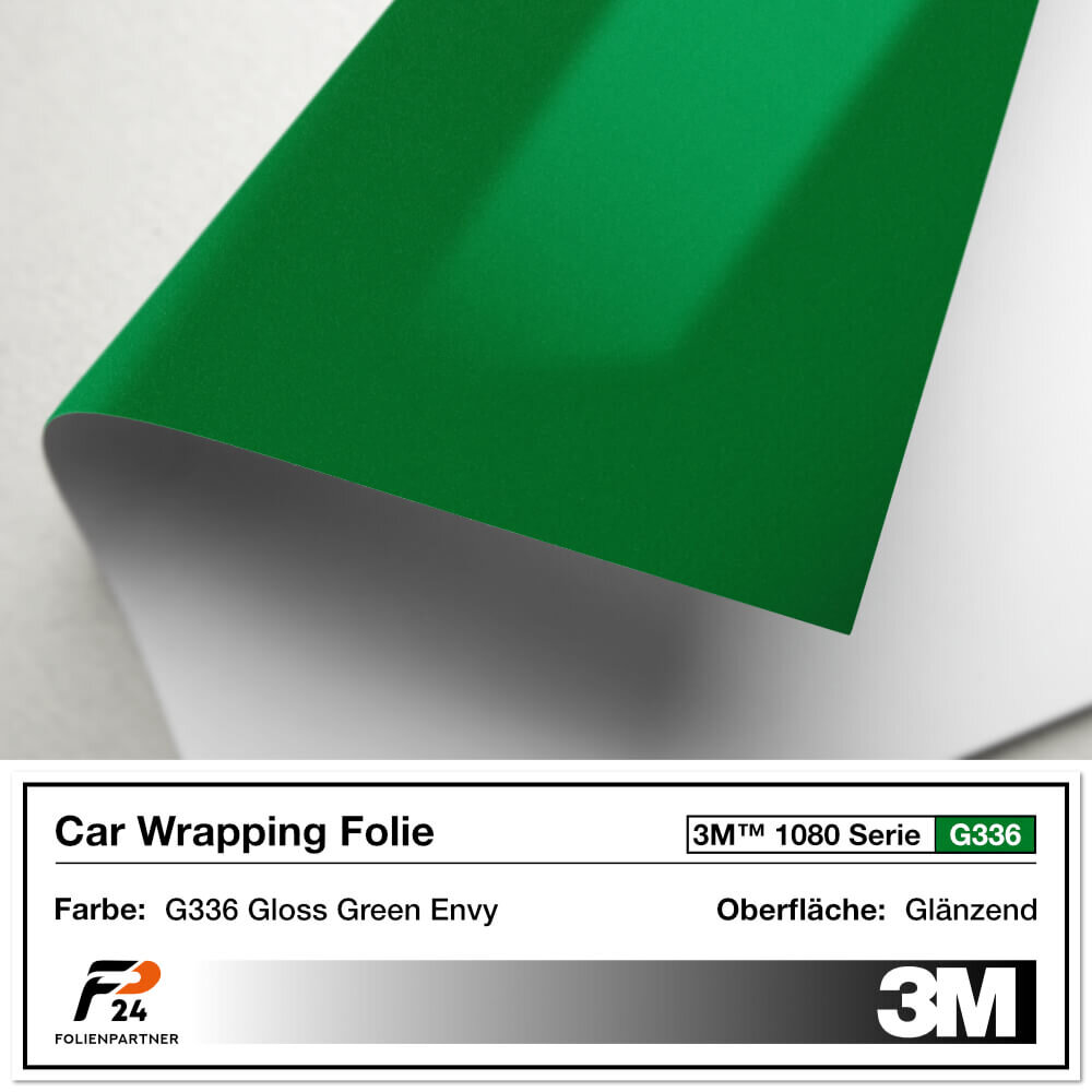 3M 1080 G336 Gloss Green Envy Car Wrap Autofolie, 40,95