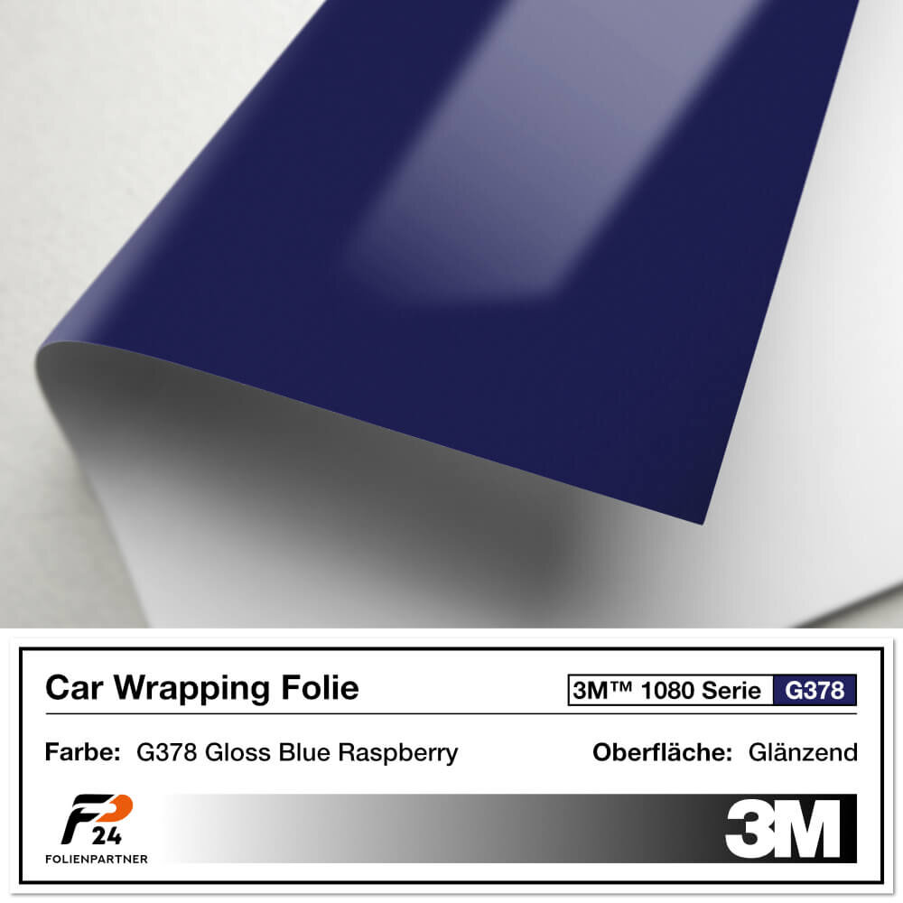 3M 1080 G378 Gloss Blue Raspberry Car Wrap Autofolie, 40,95