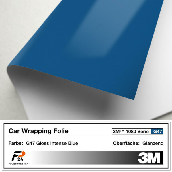 3m 1080 g47 gloss intense blue rose car wrap autofolie 2