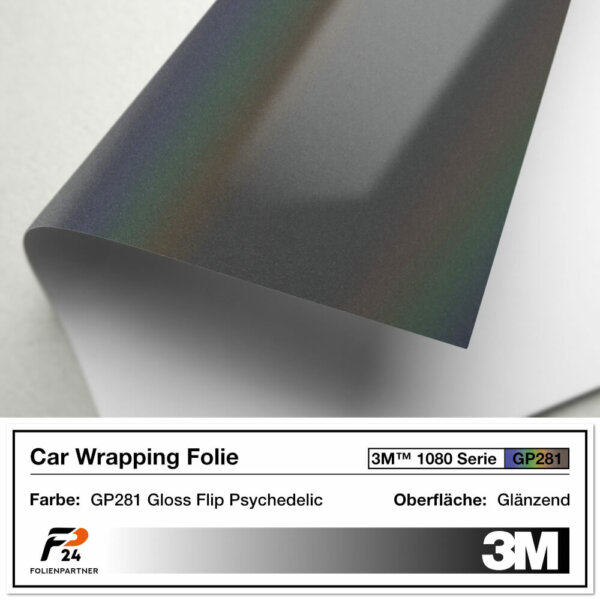 3m 1080 gp281 gloss flip psychedelic car wrap autofolie 2