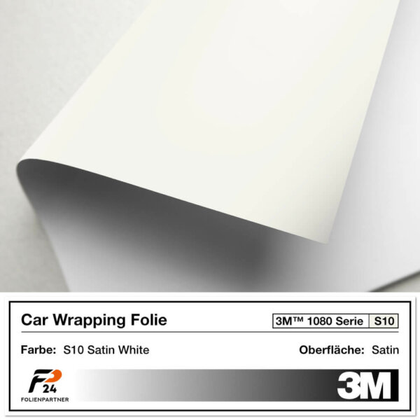 3m 1080 s10 satin white car wrap autofolie 2