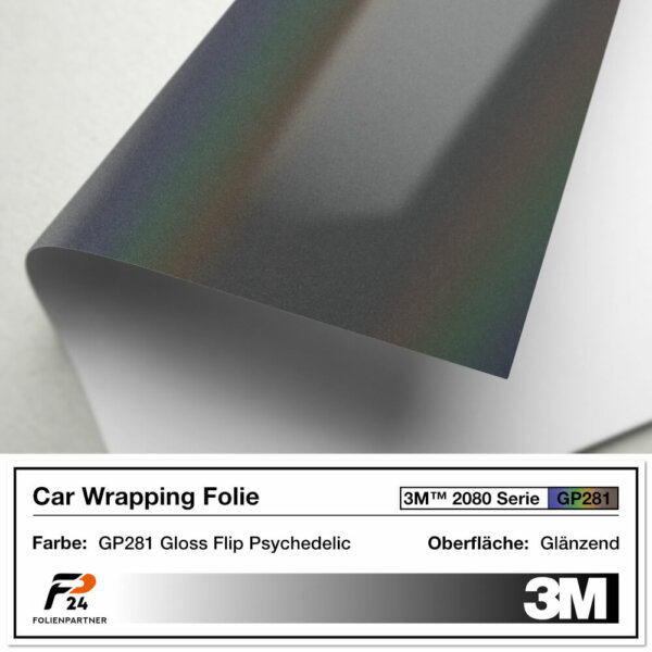 3m 2080 gp281 gloss flip psychedelic car wrap autofolie 2