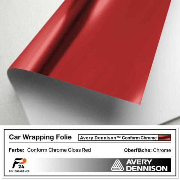 avery dennison conform chrome gloss red car wrap autofolie 2