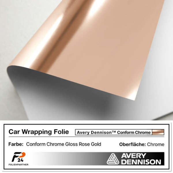 avery dennison conform chrome gloss rose gold car wrap autofolie 2