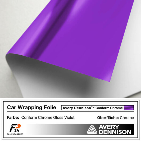 avery dennison conform chrome gloss violet car wrap autofolie 2