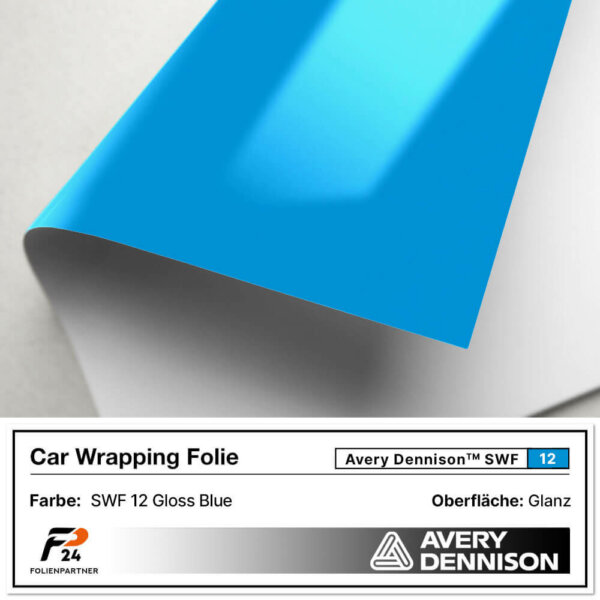 avery dennison swf 12 gloss blue car wrap autofolie 2