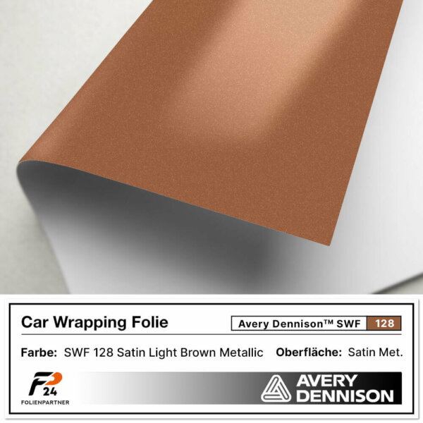 avery dennison swf 128 satin light brown metallic car wrap autofolie 2