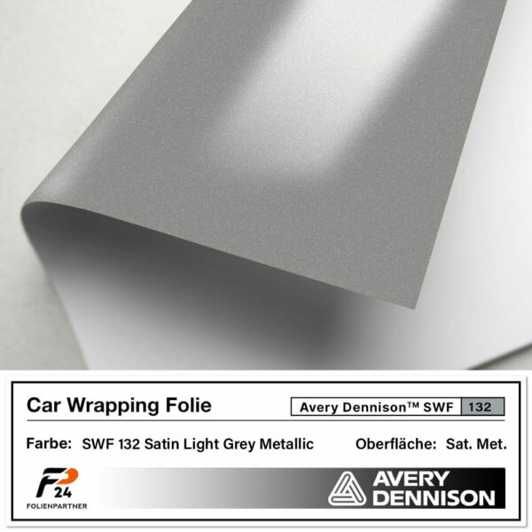 avery dennison swf 132 satin light grey metallic car wrap autofolie 2