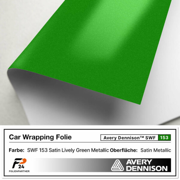 avery dennison swf 153 satin lively green metallic car wrap autofolie 2