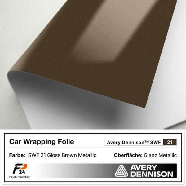 avery dennison swf 21 gloss brown metallic car wrap autofolie 2