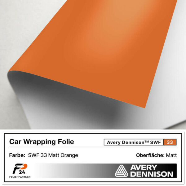 avery dennison swf 33 matt orange car wrap autofolie 2