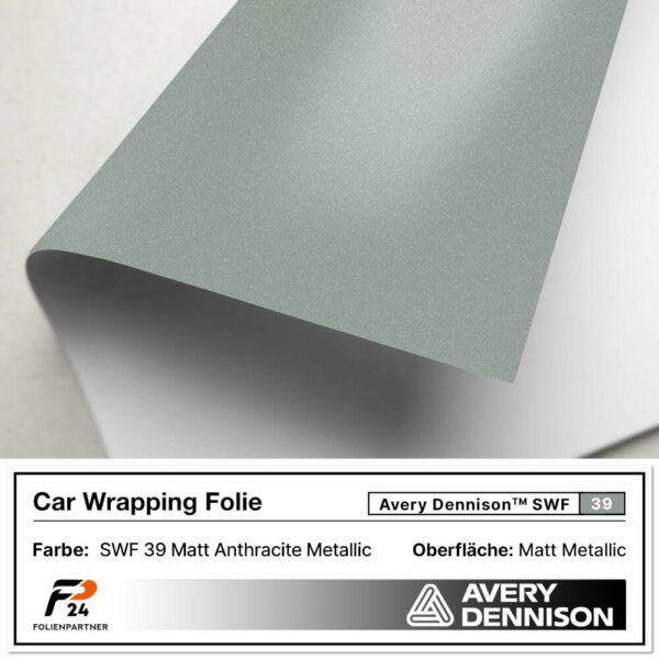 avery dennison swf 39 matt anthracite metallic car wrap autofolie 2
