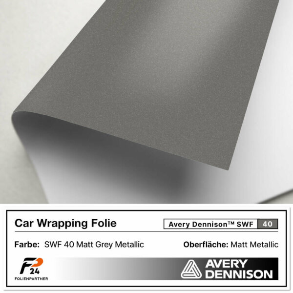 avery dennison swf 40 matt grey metallic car wrap autofolie 2