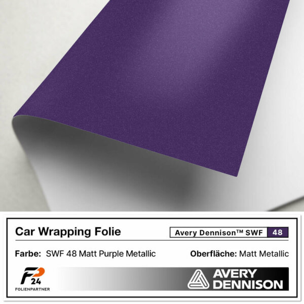 avery dennison swf 48 matt purple metallic car wrap autofolie 2