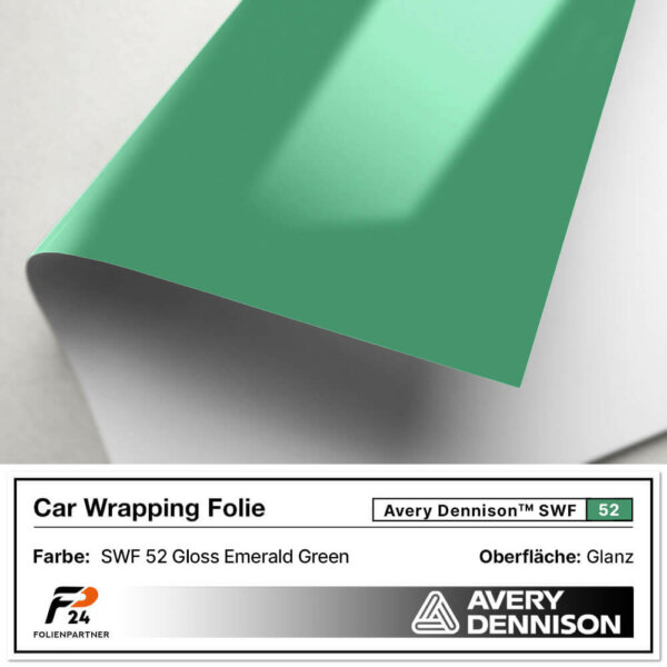 avery dennison swf 52 gloss emerald green car wrap autofolie 2