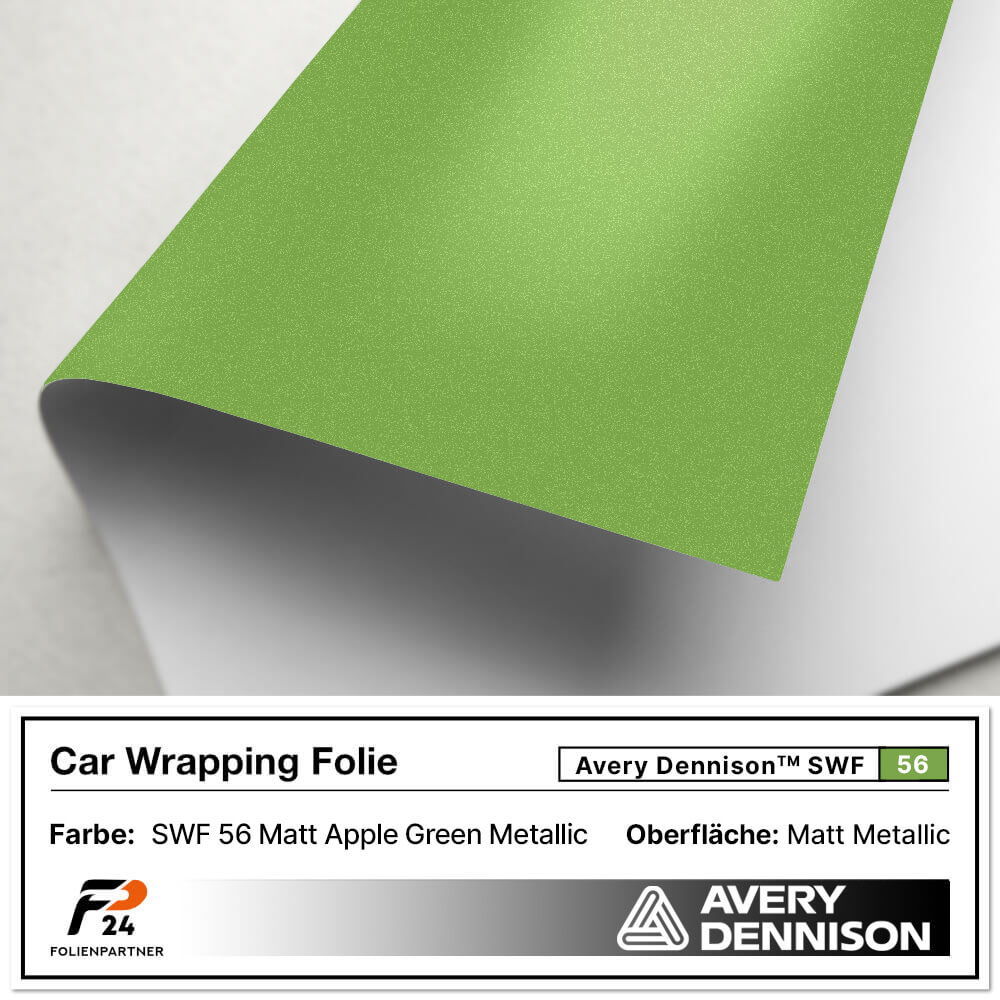 Avery Dennison® SWF 56 Matt Apple Green Metallic Car Wrap