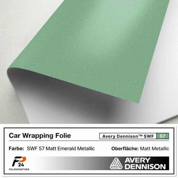 avery dennison swf 57 matt emerald metallic car wrap autofolie 2