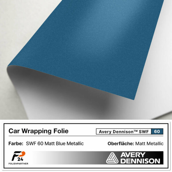avery dennison swf 60 matt blue metallic car wrap autofolie 2
