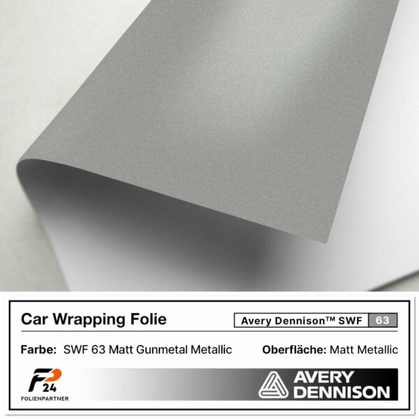 avery dennison swf 63 matt gunmetal metallic car wrap autofolie 2