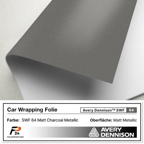avery dennison swf 64 matt charcoal metallic car wrap autofolie 2