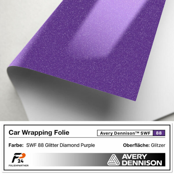 avery dennison swf 88 glitter diamond purple car wrap autofolie 2