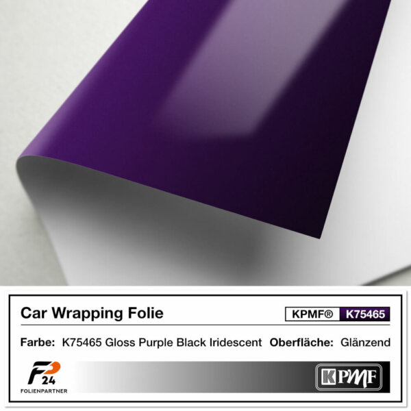 kpmf k75465 gloss purple black iridescent car wrap autofolie 2