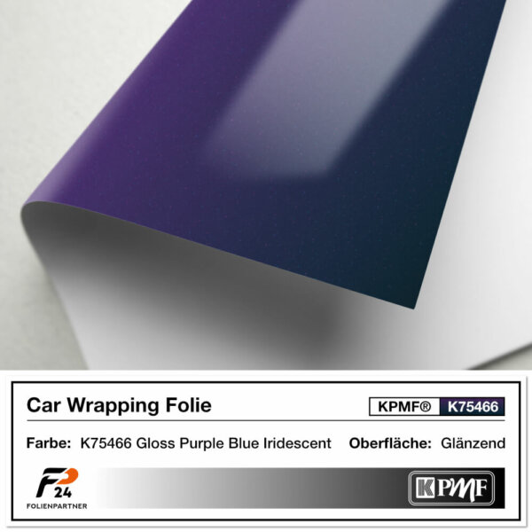 kpmf k75466 gloss purple blue iridescent car wrap autofolie 2