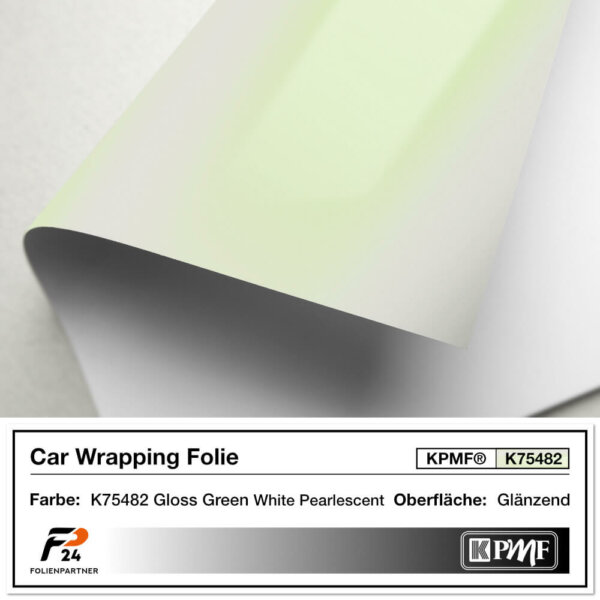 kpmf k75482 gloss green white pearlescent car wrap autofolie 2