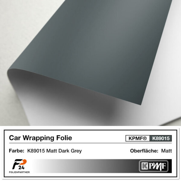 kpmf k89015 matt dark grey car wrap autofolie 2