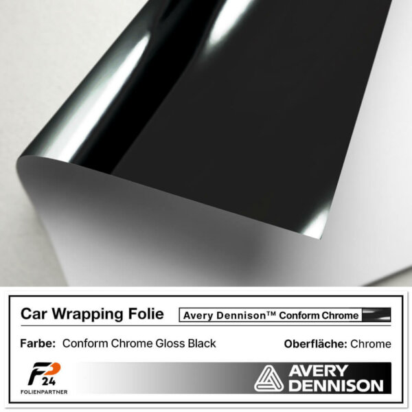 avery dennison conform chrome gloss black car wrap autofolie 2