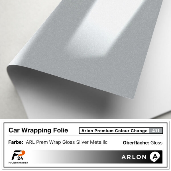 arlon premium colour change 411 gloss silver metallic car wrap autofolie 2