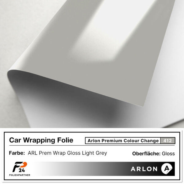 arlon premium colour change 412 gloss light grey car wrap autofolie 2