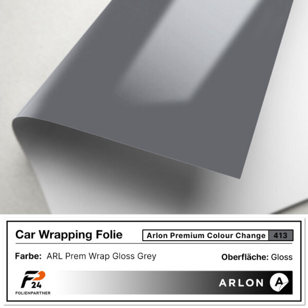 arlon premium colour change 413 gloss grey car wrap autofolie 2