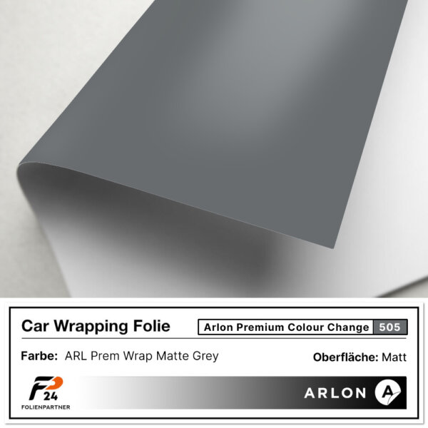 arlon premium colour change 505 matte grey car wrap autofolie 2