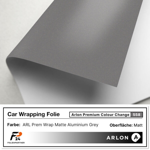 arlon premium colour change 558 matte aluminium grey car wrap autofolie 2