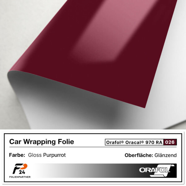 oracal 970ra 026 gloss purpurrot car wrap autofolie 2