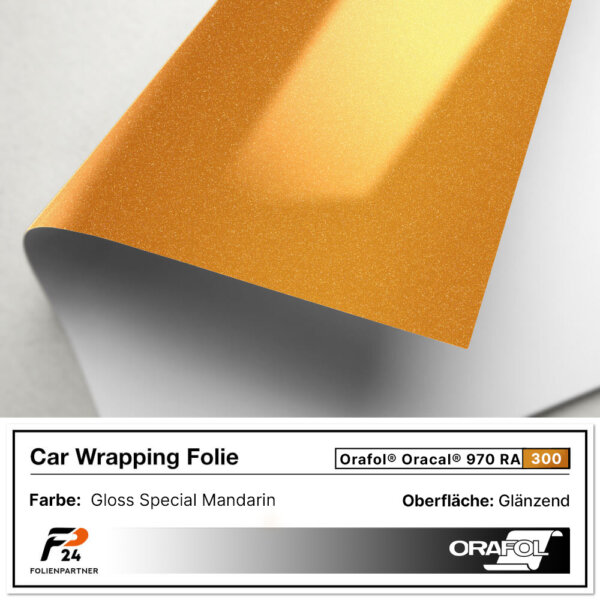 oracal 970ra 300 gloss special mandarin car wrap autofolie 2