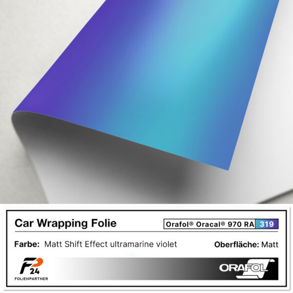oracal 970ra 319 matt shift ultramarine violet car wrap autofolie 2