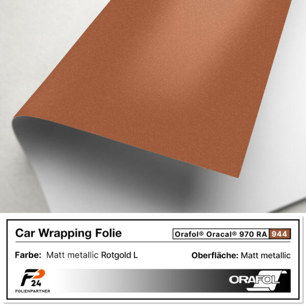 oracal 970ra 944 matt rotgold metallic car wrap autofolie 2