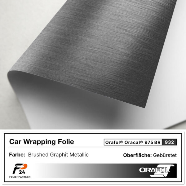 oracal 975br 932 brushed graphit metallic car wrap autofolie 2